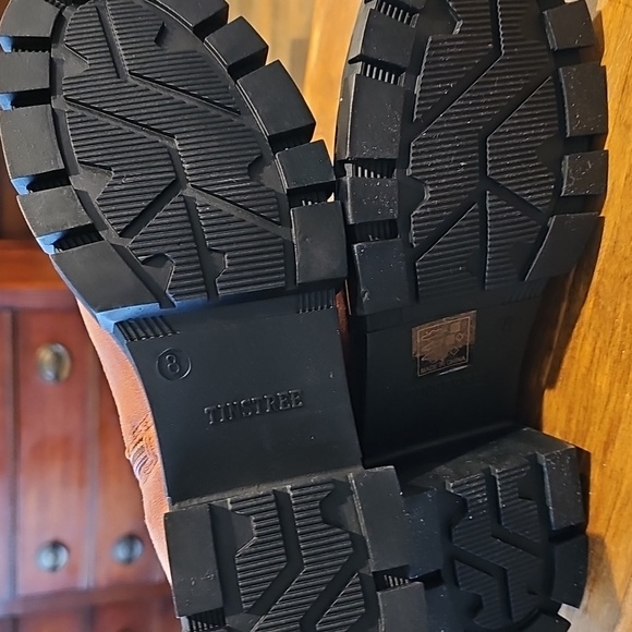 NEW Tinstree Brown Lace-Up Knee-High Boots - Picture 3 of 7